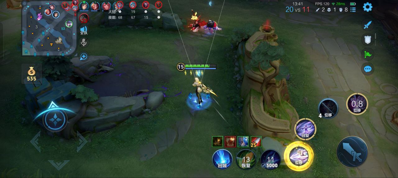 王者荣耀哪吒对抗路：红莲斗篷+破军，大招收割残血